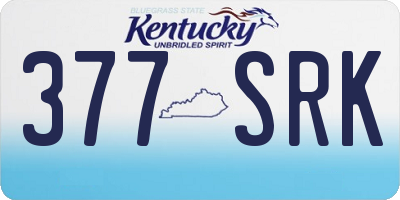 KY license plate 377SRK
