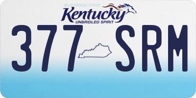 KY license plate 377SRM