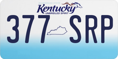 KY license plate 377SRP