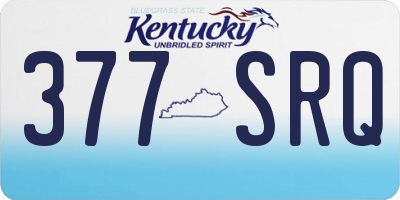 KY license plate 377SRQ