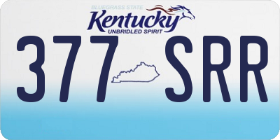 KY license plate 377SRR