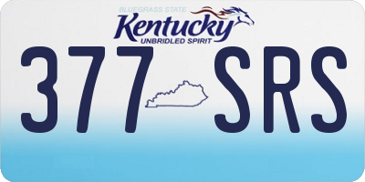 KY license plate 377SRS