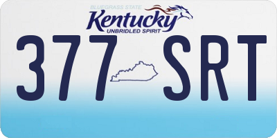 KY license plate 377SRT
