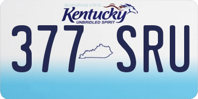 KY license plate 377SRU