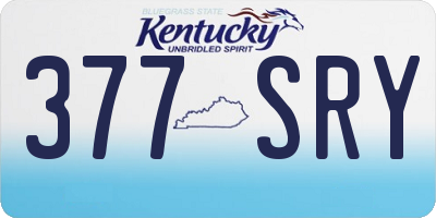 KY license plate 377SRY