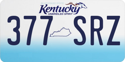KY license plate 377SRZ