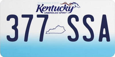 KY license plate 377SSA