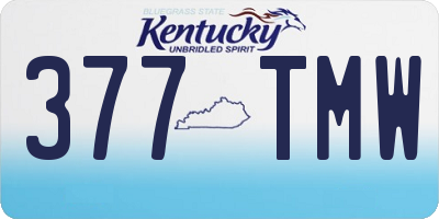 KY license plate 377TMW