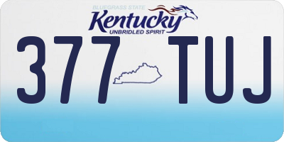 KY license plate 377TUJ