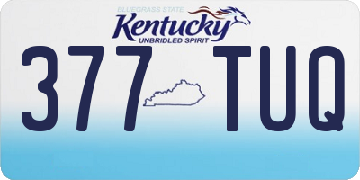 KY license plate 377TUQ