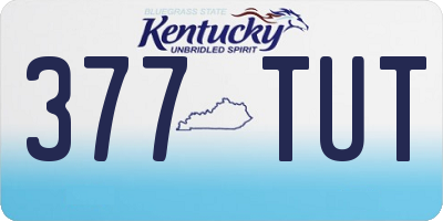 KY license plate 377TUT