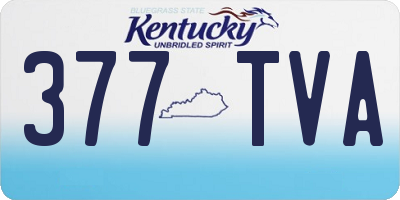 KY license plate 377TVA