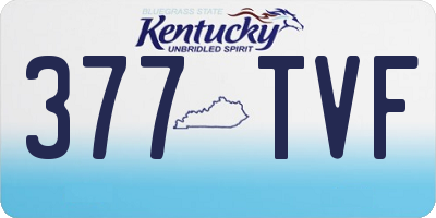 KY license plate 377TVF