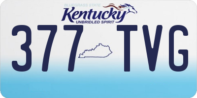 KY license plate 377TVG