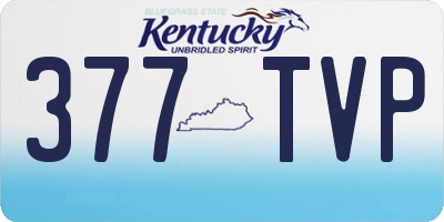 KY license plate 377TVP