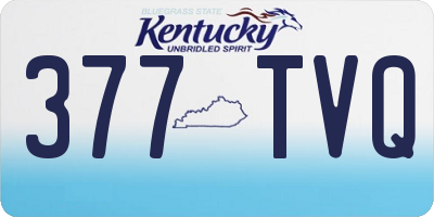 KY license plate 377TVQ