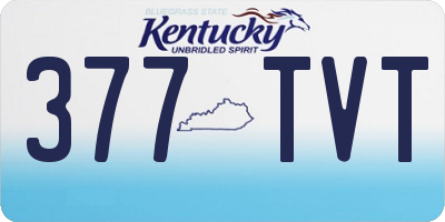 KY license plate 377TVT