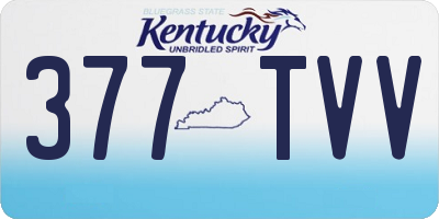 KY license plate 377TVV