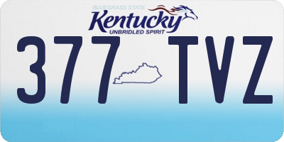 KY license plate 377TVZ