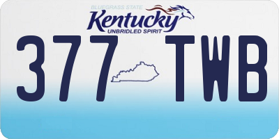 KY license plate 377TWB