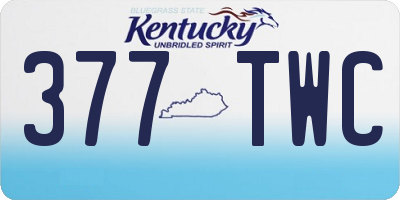 KY license plate 377TWC