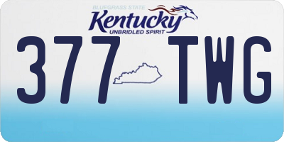 KY license plate 377TWG