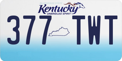KY license plate 377TWT