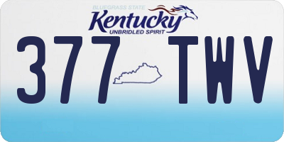 KY license plate 377TWV