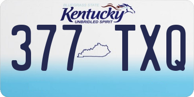 KY license plate 377TXQ