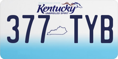 KY license plate 377TYB