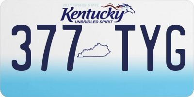 KY license plate 377TYG