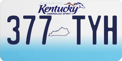KY license plate 377TYH