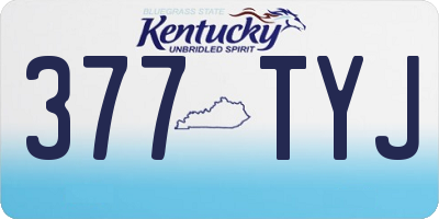 KY license plate 377TYJ
