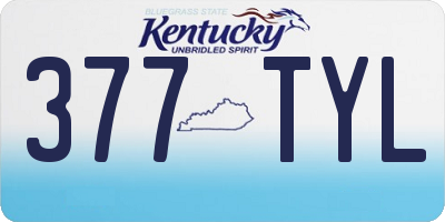 KY license plate 377TYL