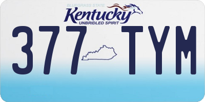 KY license plate 377TYM
