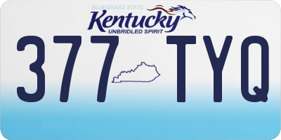 KY license plate 377TYQ