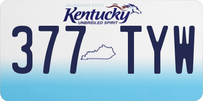KY license plate 377TYW