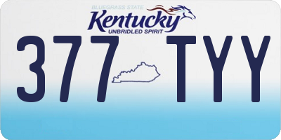 KY license plate 377TYY