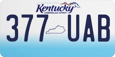 KY license plate 377UAB
