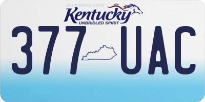 KY license plate 377UAC