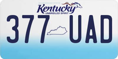 KY license plate 377UAD