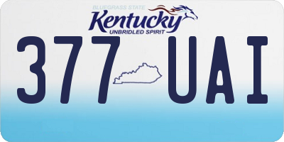 KY license plate 377UAI