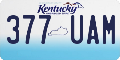 KY license plate 377UAM
