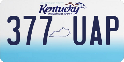 KY license plate 377UAP