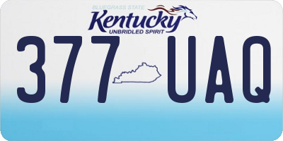 KY license plate 377UAQ
