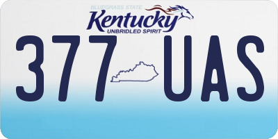 KY license plate 377UAS