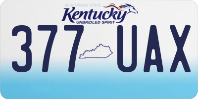KY license plate 377UAX
