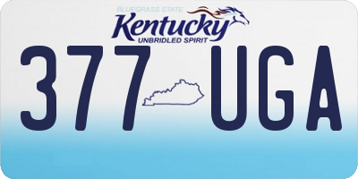 KY license plate 377UGA