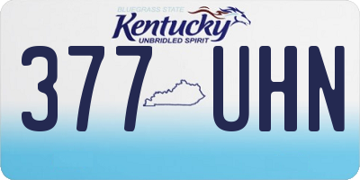 KY license plate 377UHN