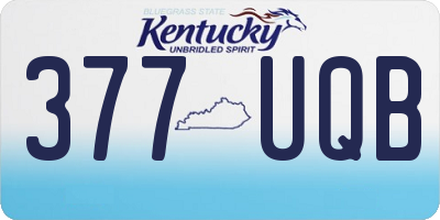 KY license plate 377UQB